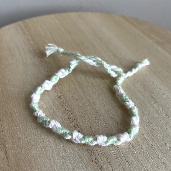 Peony Bracelet anklet trendy comfortable tie embroidery thread woven gift - Picture 1 of 1